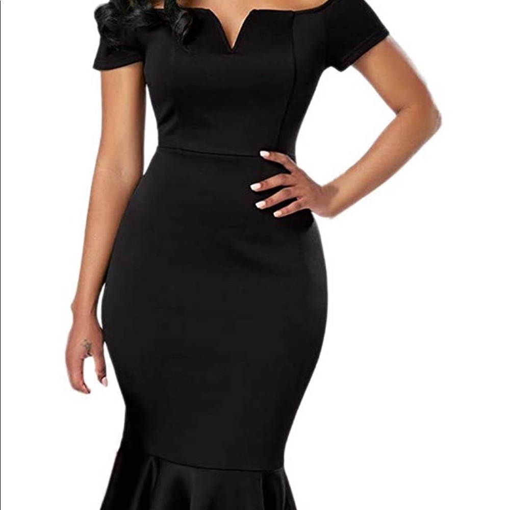 Black evening gown
